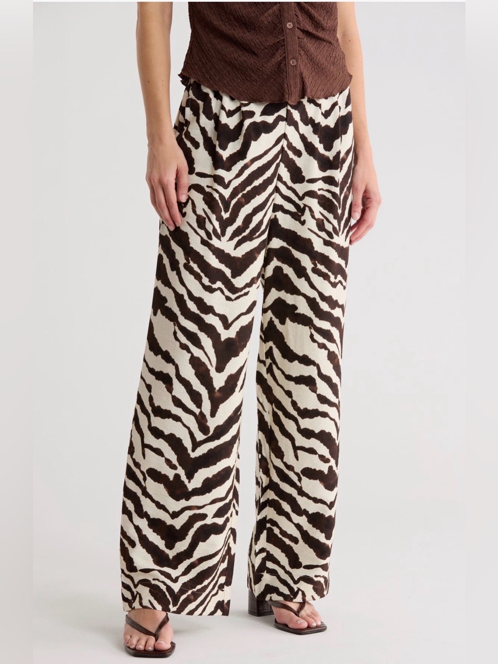 Sanctuary Easygoing Printed Drawstring Pants
